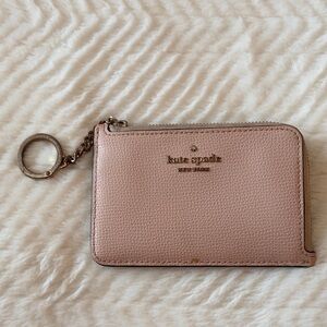 Kate Spade Blush Leather Keychain Pouch
